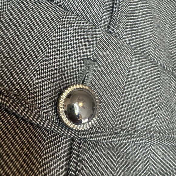 WHBM White House Black Market Blazer Jacket Long Sleeve Women's Size 14 Gray - Picture 7 of 16